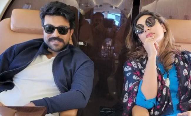Ram Charan in his private jet